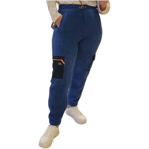 Russell Athletic Blue Sherpa Jogger Pants